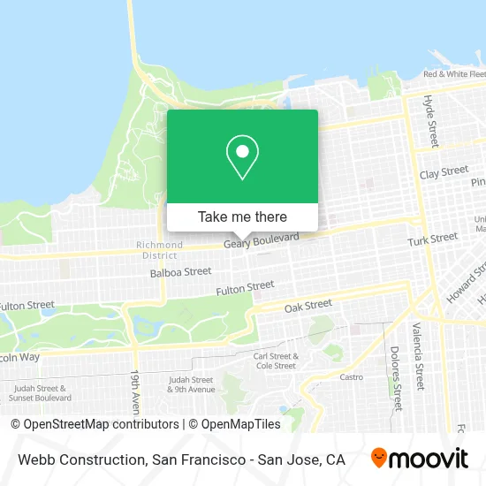 Webb Construction map