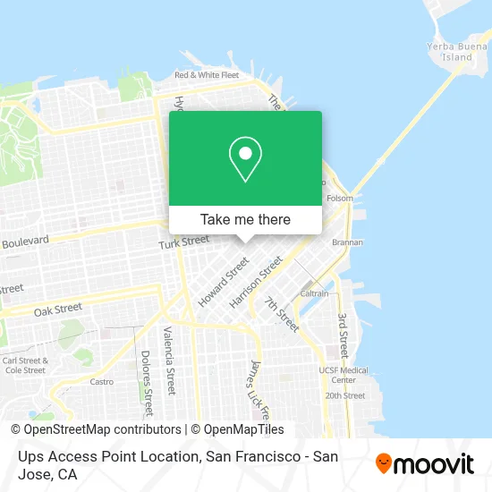 Ups Access Point Location map