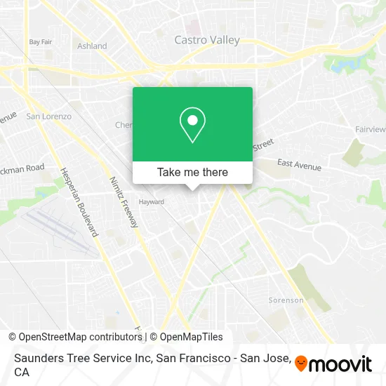 Saunders Tree Service Inc map