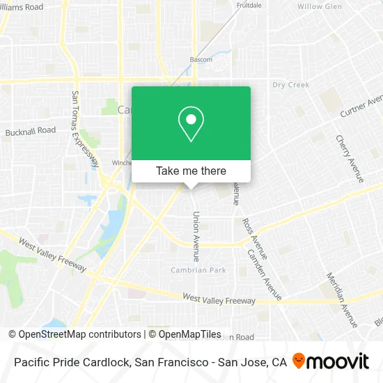 Pacific Pride Cardlock map