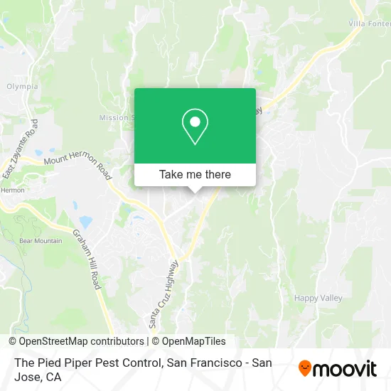 The Pied Piper Pest Control map