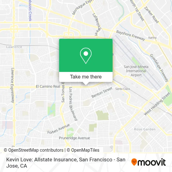 Kevin Love: Allstate Insurance map