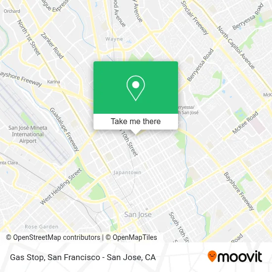 Gas Stop map