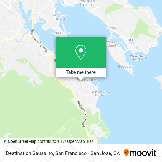 Destination Sausalito map