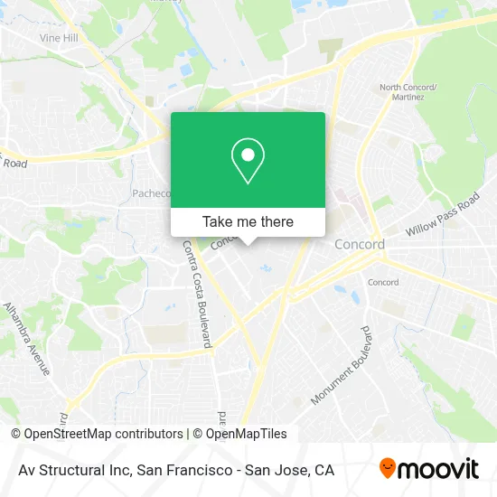 Av Structural Inc map