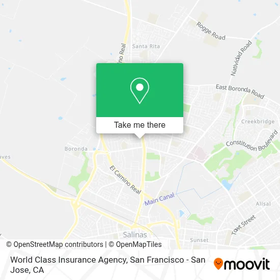 World Class Insurance Agency map