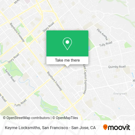 Keyme Locksmiths map