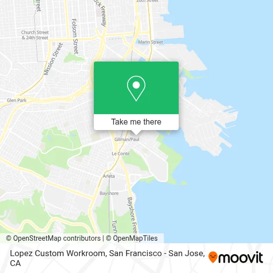 Lopez Custom Workroom map