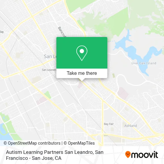Autism Learning Partners San Leandro map