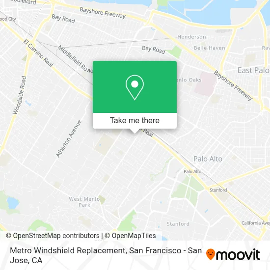 Metro Windshield Replacement map