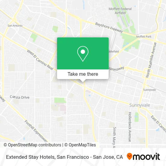 Extended Stay Hotels map