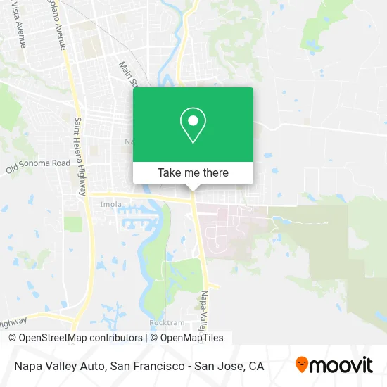 Napa Valley Auto map