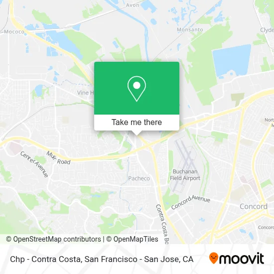 Chp - Contra Costa map