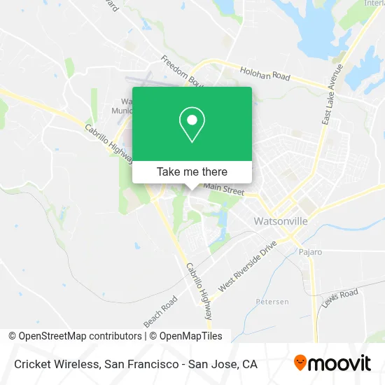 Cricket Wireless map
