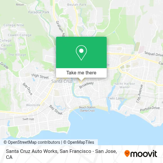 Santa Cruz Auto Works map