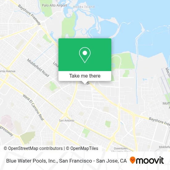 Blue Water Pools, Inc. map