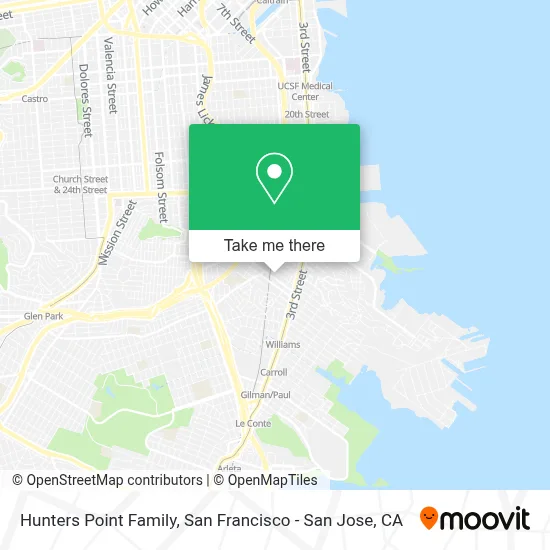 Hunters Point Family map