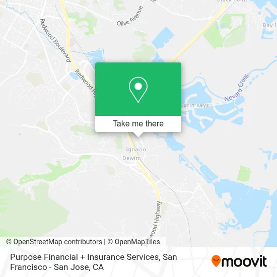 Purpose Financial + Insurance Services map