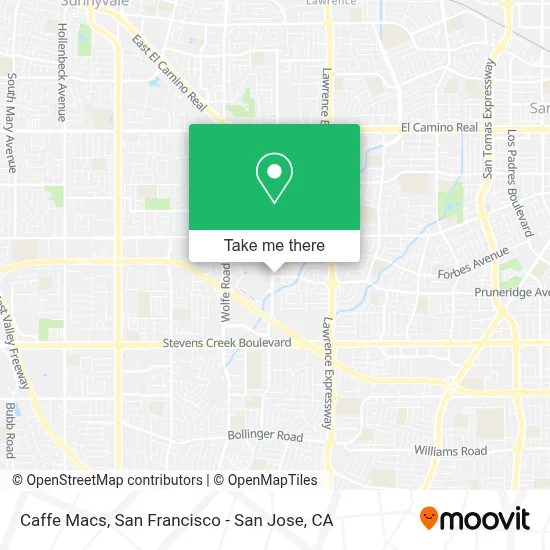 Caffe Macs map