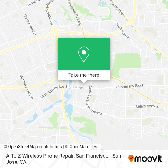 A To Z Wireless Phone Repair map