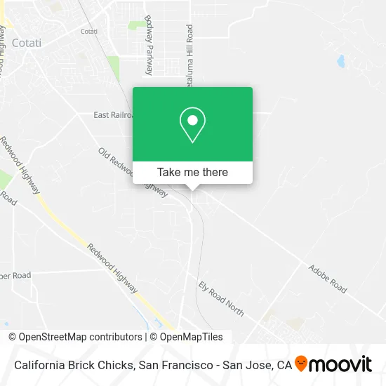 California Brick Chicks map