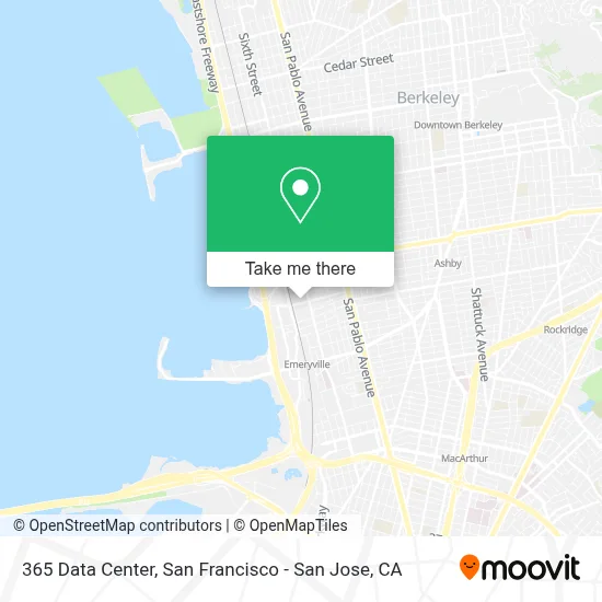 365 Data Center map