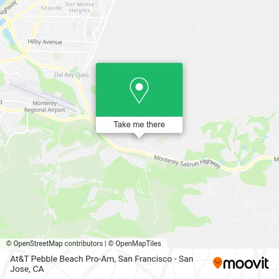 At&T Pebble Beach Pro-Am map