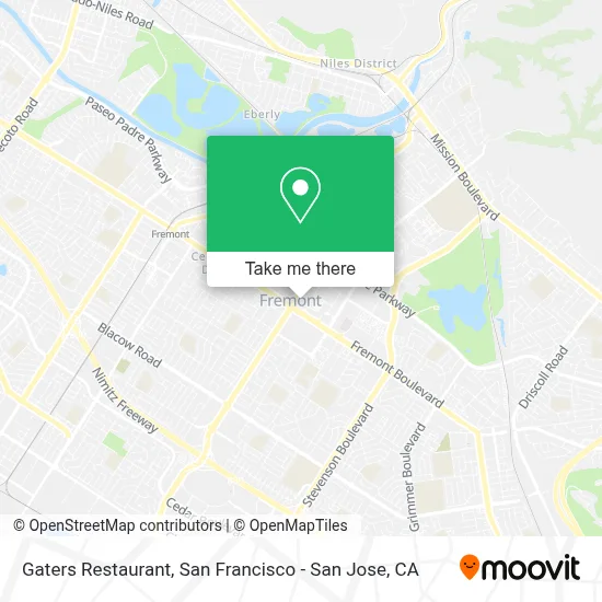 Gaters Restaurant map