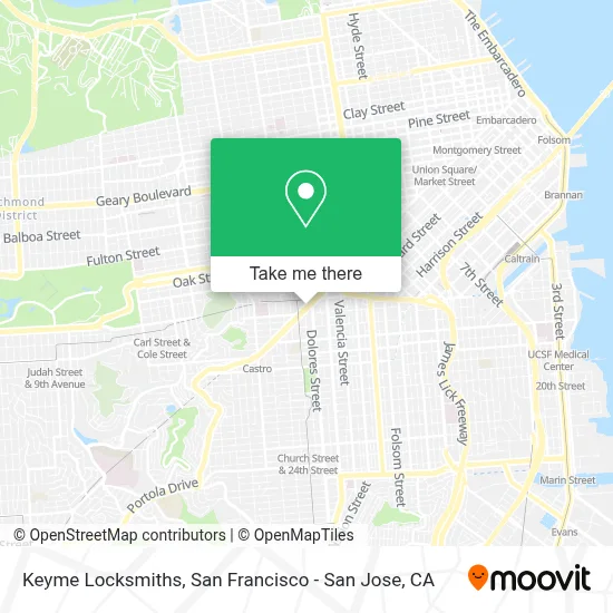 Keyme Locksmiths map