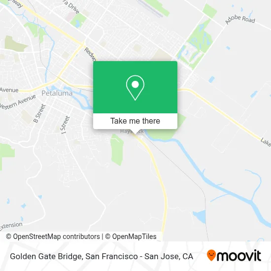 Golden Gate Bridge map