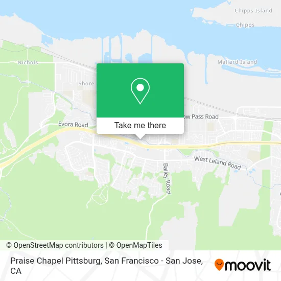 Praise Chapel Pittsburg map