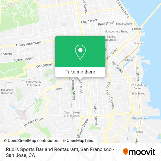 Rudi's Sports Bar and Restaurant map