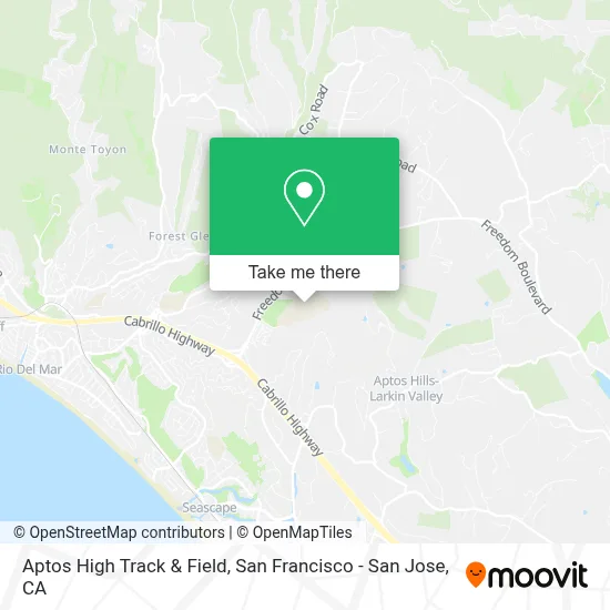 Aptos High Track & Field map