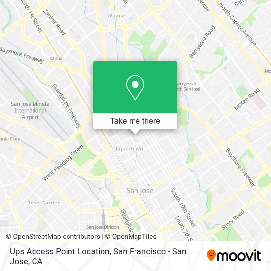 Ups Access Point Location map