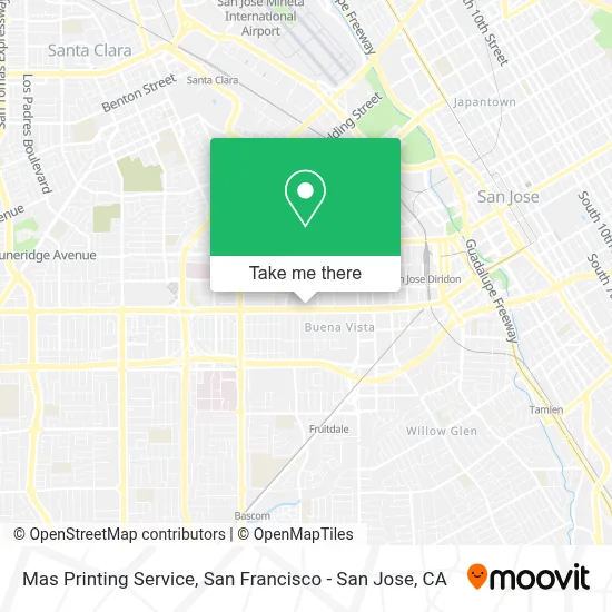 Mas Printing Service map