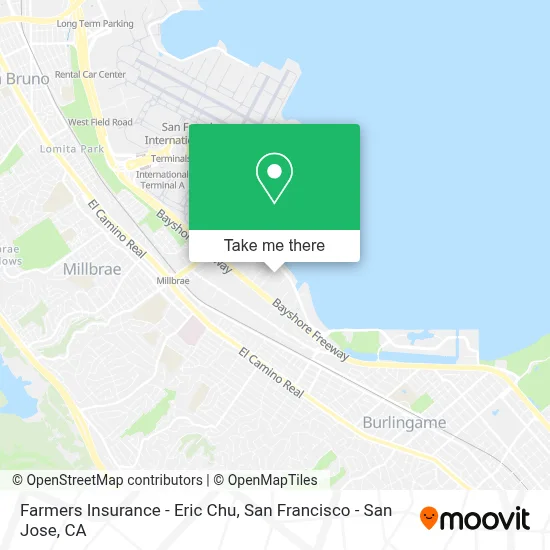 Farmers Insurance - Eric Chu map