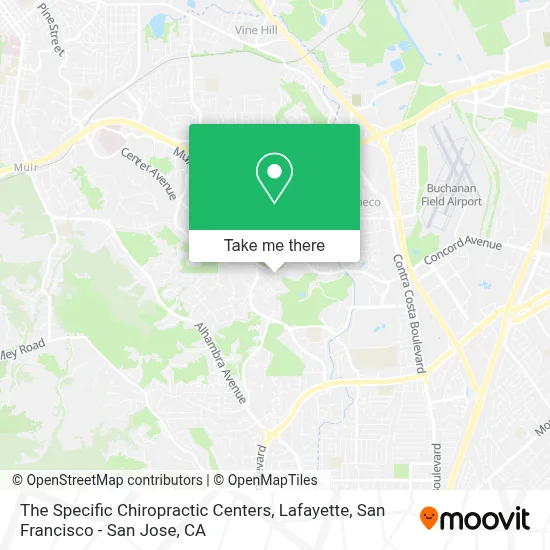 The Specific Chiropractic Centers, Lafayette map