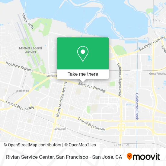Rivian Service Center map