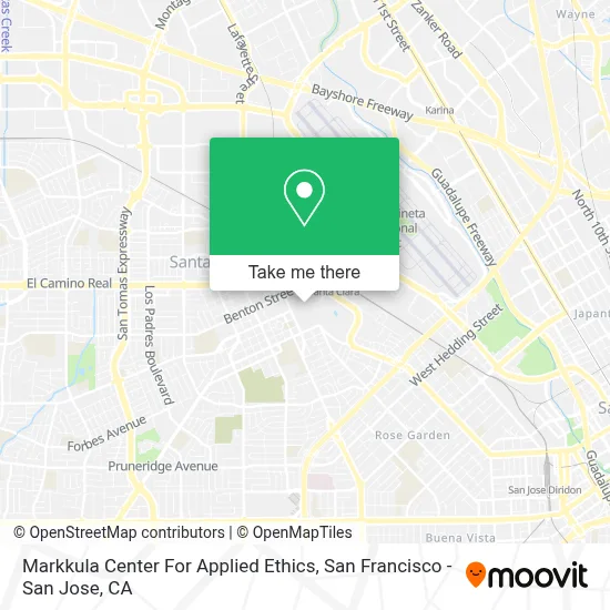 Markkula Center For Applied Ethics map