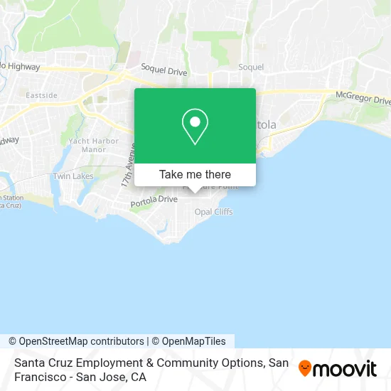 Santa Cruz Employment & Community Options map