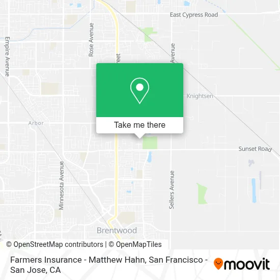 Farmers Insurance - Matthew Hahn map