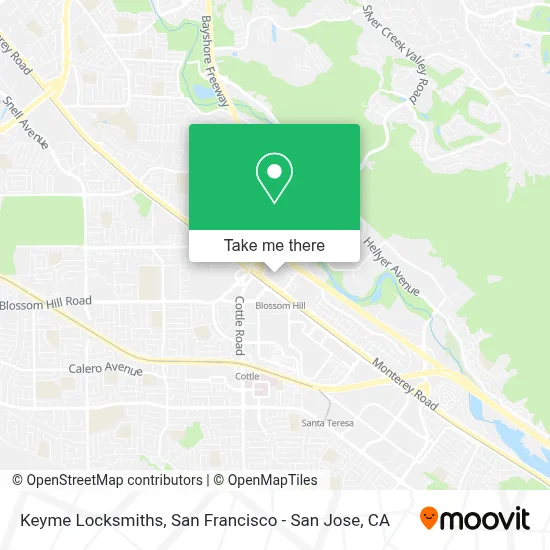 Keyme Locksmiths map