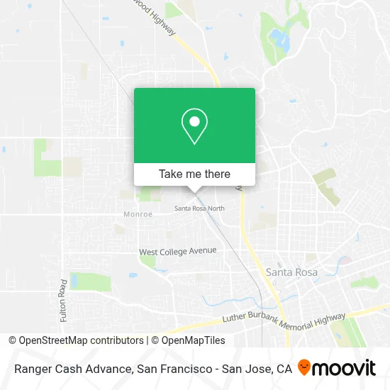 Ranger Cash Advance map
