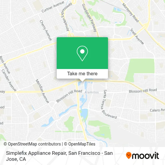 Simplefix Appliance Repair map