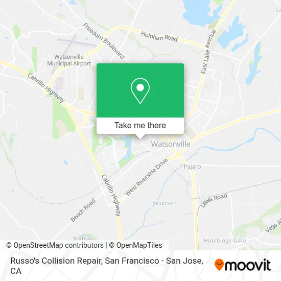 Russo's Collision Repair map