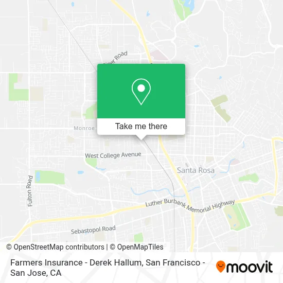 Farmers Insurance - Derek Hallum map