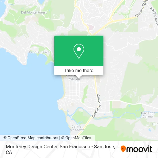 Monterey Design Center map