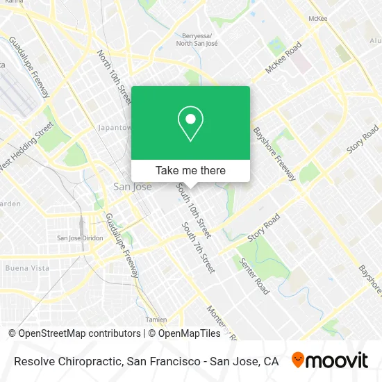 Resolve Chiropractic map