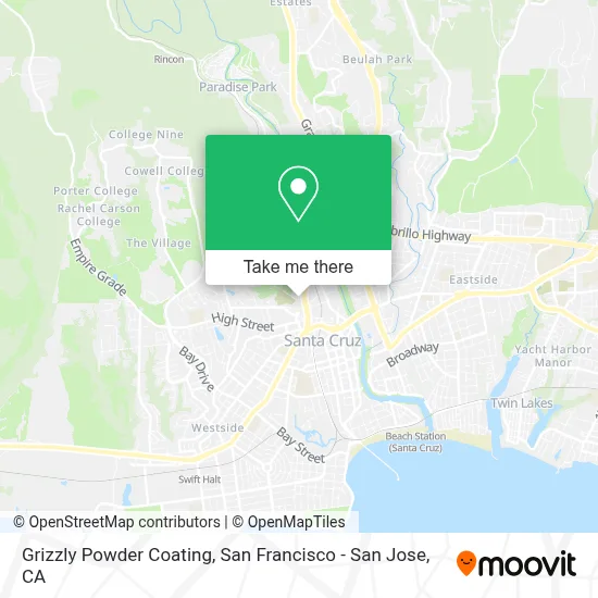 Grizzly Powder Coating map