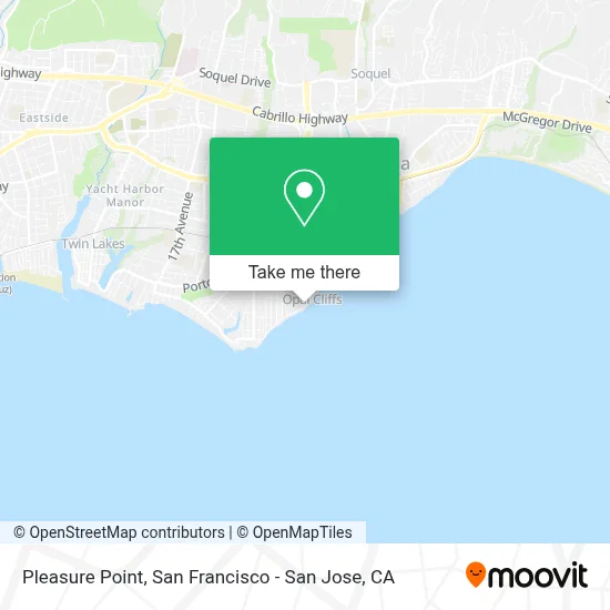 Pleasure Point map